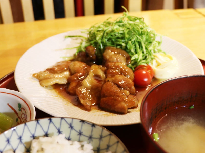 「ふじのくにポーク」のしょうが焼きランチ
