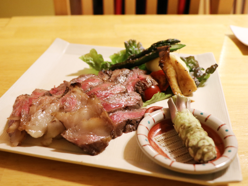 あしたか牛のステーキ サーロイン