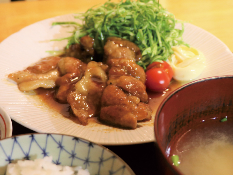 「ふじのくにポーク」のしょうが焼きランチ