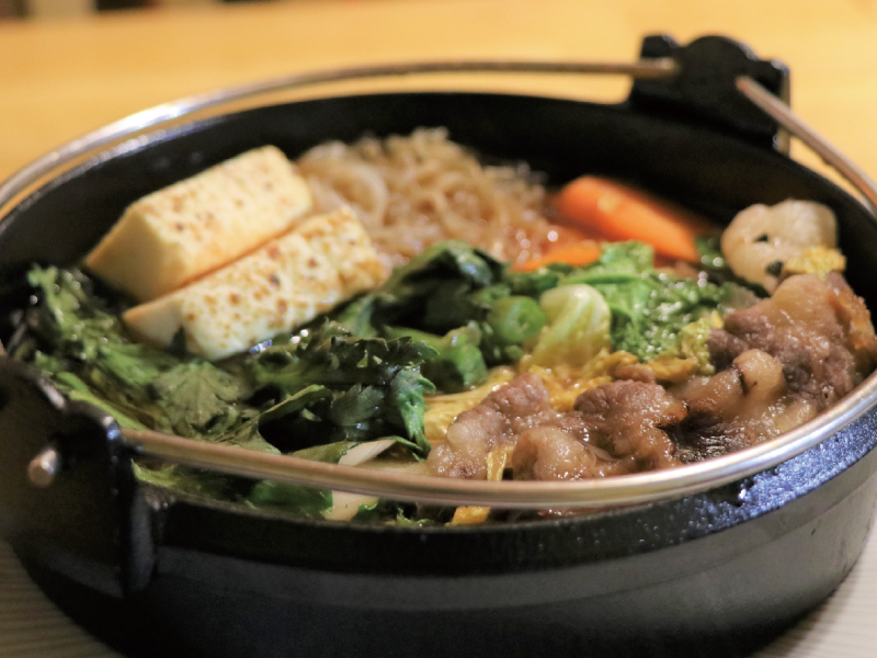 「あしたか牛」のすきやきランチ