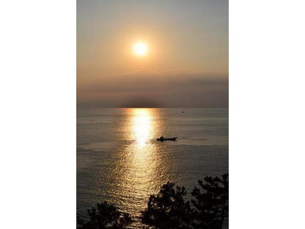 海を見ながら入れる温泉。